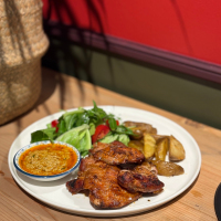 Chicken Steak with Salad