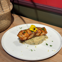 Salmon Steak with Couscous